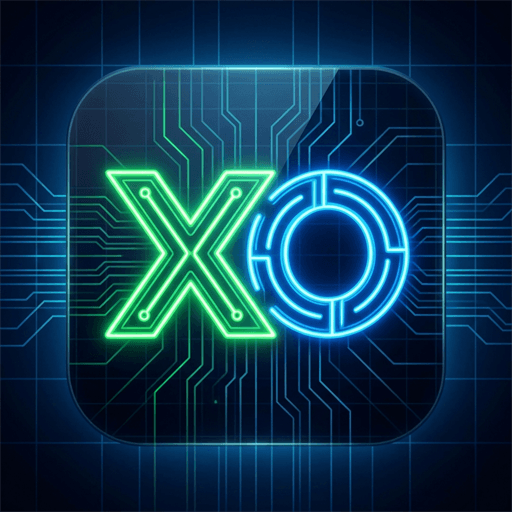 TRIXO: Jogo da Velha Neon Logo